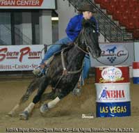 Taryn Brown, Cranbrook, BC and the talented black Pretty Classy Zip mare