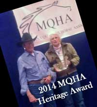 2014 MQHA Heritage Award Larry and Nancy Lewis