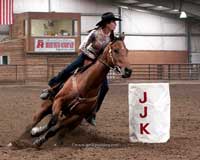 Candy and Diggers at the 2011 JJK Barrel Finals